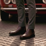 GIÀY BOOTS DA NAM (DA THẬT) MÀU NÂU - DUCA DI MORRONE - SẢN XUẤT TẠI ITALY