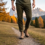 GIÀY BOOTS DA LỘN NAM (DA THẬT) MÀU BE - DUCA DI MORRONE - SẢN XUẤT TẠI ITALY