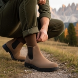 GIÀY BOOTS DA LỘN NAM (DA THẬT) MÀU BE - DUCA DI MORRONE - SẢN XUẤT TẠI ITALY
