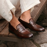 GIÀY LƯỜI DA NAM CAO CẤP (DA THẬT) - DUCA DI MORRONE - SẢN XUẤT TẠI ITALY