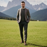 GIÀY BOOTS DA LỘN NAM (DA THẬT) MÀU NÂU - DUCA DI MORRONE - SẢN XUẤT TẠI ITALY