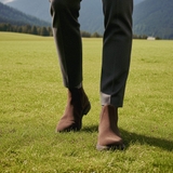 GIÀY BOOTS DA LỘN NAM (DA THẬT) MÀU NÂU - DUCA DI MORRONE - SẢN XUẤT TẠI ITALY