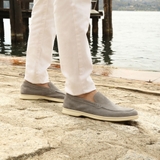 GIÀY LƯỜI DA LỘN NAM (DA THẬT) - DUCA DI MORRONE - SẢN XUẤT TẠI ITALY