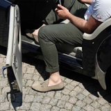 GIÀY LƯỜI DA LỘN NAM (DA THẬT) - DUCA DI MORRONE - SẢN XUẤT TẠI ITALY