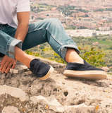 GIÀY LƯỜI DA LỘN NAM CAO CẤP (DA THẬT) - DUCA DI MORRONE - SẢN XUẤT TẠI ITALY