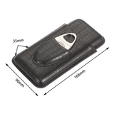 BAO DA ĐỰNG CIGAR KÈM DỤNG CỤ CẮT LUBINSKI HY-3304L  - LUBINSKI