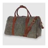 TÚI DU LỊCH DA BÊ MỀM CAO CẤP MÀU MILITARY 9277 SAND -  MEDICI OF FLORENCE - SẢN XUẤT THỦ CÔNG TẠI ITALIA