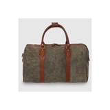 TÚI DU LỊCH DA BÊ MỀM CAO CẤP MÀU MILITARY 9277 SAND -  MEDICI OF FLORENCE - SẢN XUẤT THỦ CÔNG TẠI ITALIA