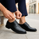 GIÀY TÂY DA NAM (DA THẬT) - DUCA DI MORRONE - SẢN XUẤT TẠI ITALY