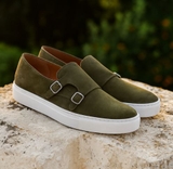 GIÀY THỂ THAO DA LỘN NAM KHÓA ĐÔI (DA THẬT) - DUCA DI MORRONE - SẢN XUẤT TẠI ITALY