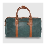 TÚI DU LỊCH DA BÊ MỀM CAO CẤP MÀU FOREST GREEN -  MEDICI OF FLORENCE - SẢN XUẤT THỦ CÔNG TẠI ITALIA