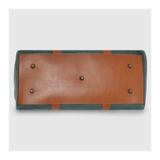 TÚI DU LỊCH DA BÊ MỀM CAO CẤP MÀU FOREST GREEN -  MEDICI OF FLORENCE - SẢN XUẤT THỦ CÔNG TẠI ITALIA