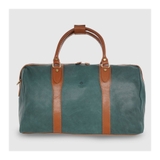 TÚI DU LỊCH DA BÊ MỀM CAO CẤP MÀU FOREST GREEN -  MEDICI OF FLORENCE - SẢN XUẤT THỦ CÔNG TẠI ITALIA