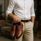 GIÀY TÂY DA NAM (DA THẬT) - DUCA DI MORRONE - SẢN XUẤT TẠI ITALY