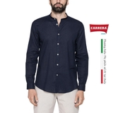 ÁO SƠ MI NAM KIỂU HỖN HỢP LANH VÀ COTTON – CARRERA JEANS - NHẬP KHẨU CHÍNH HÃNG TỪ Ý