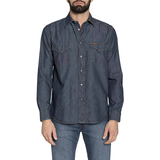 ÁO SƠ MI DENIM NAM XANH ĐẬM – CARRERA JEANS - NHẬP KHẨU CHÍNH HÃNG TỪ Ý