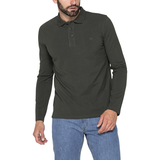 ÁO POLO DÀI TAY NAM COTTON TRƠN MÀU XANH NHỰA THÔNG - CARRERA JEANS - NHẬP KHẨU CHÍNH HÃNG TỪ ITALIA