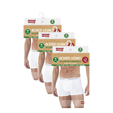 PACK 2 QUẦN SỊP ĐÙI NAM MÀU TRẮNG - CARRERA JEANS - NHẬP KHẨU CHÍNH HÃNG TỪ Ý