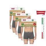 PACK 2 QUẦN SỊP ĐÙI NAM MÀU XÁM - CARRERA JEANS - NHẬP KHẨU CHÍNH HÃNG TỪ Ý