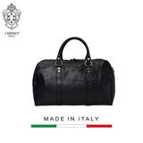 TÚI DU LỊCH DA CALFSKIN 9275 - Black -  MEDICI OF FLORENCE - SẢN XUẤT THỦ CÔNG TẠI ITALIA