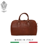 TÚI DU LỊCH DA CALFSKIN 9275 - Brown -  MEDICI OF FLORENCE - SẢN XUẤT THỦ CÔNG TẠI ITALIA