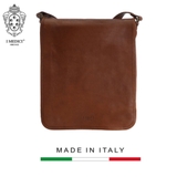 TÚI ĐÉO CHÉO DA Vegetable-Tanned Calfskin 3700-Brown -  MEDICI OF FLORENCE - SẢN XUẤT THỦ CÔNG TẠI ITALY