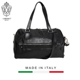 TÚI DU LỊCH DA CALFSKIN 409 - Black -  MEDICI OF FLORENCE - SẢN XUẤT THỦ CÔNG TẠI ITALIA