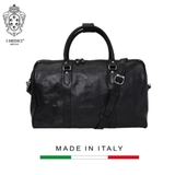TÚI DU LỊCH 9277 - Black Da Calfskin -  MEDICI OF FLORENCE - SẢN XUẤT THỦ CÔNG TẠI ITALIA