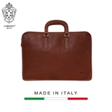 TÚI ĐỰNG LAPTOP DA CALFSKIN 83 - Havana -  MEDICI OF FLORENCE - SẢN XUẤT THỦ CÔNG TẠI ITALIA