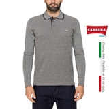 ÁO DÀI TAY NAM MÀU TRƠN VẢI COTTON JERSEY - CARRERA JEANS - NHẬP KHẨU CHÍNH HÃNG TỪ ITALIA