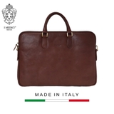 TÚI ĐỰNG LAPTOP DA CALFSKIN 110 - Heritage Brown -  MEDICI OF FLORENCE - SẢN XUẤT THỦ CÔNG TẠI ITALIA