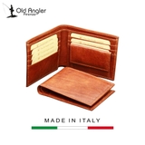 VÍ NAM MÀU NÂU 802393MA * 93Ma – OLD ANGLER - SẢN XUẤT THỦ CÔNG TỪ ITALY