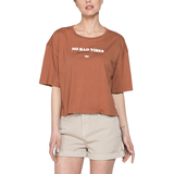 ÁO PHÔNG NỮ CROPTOP CỔ TRÒN- CARRERA JEANS - NHẬP KHẨU CHÍNH HÃNG TỪ ITALIA