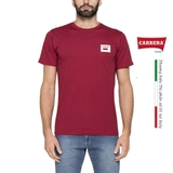 ÁO THUN NAM CỘC TAY BASIC MÀU ĐỎ RUMBA IN LOGO – CARRERA JEANS - NHẬP KHẨU CHÍNH HÃNG TỪ Ý