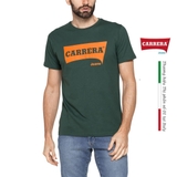 ÁO THUN NAM CỘC TAY BASIC MÀU XANH LÁ SYCAMORE IN LOGO – CARRERA JEANS - NHẬP KHẨU CHÍNH HÃNG TỪ Ý