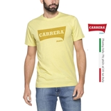 ÁO THUN NAM CỘC TAY BASIC MÀU VÀNG IN LOGO – CARRERA JEANS - NHẬP KHẨU CHÍNH HÃNG TỪ Ý