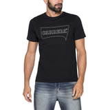 ÁO THUN NAM CỘC TAY BASIC MÀU ĐEN IN LOGO – CARRERA JEANS - NHẬP KHẨU CHÍNH HÃNG TỪ Ý