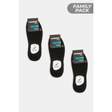 PACK 2 ĐÔI TẤT NAM NỬA BÀN CHÂN MÀU ĐEN - CARRERA JEANS - NHẬP KHẨU CHÍNH HÃNG TỪ Ý