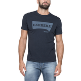 ÁO THUN NAM CỘC TAY BASIC MÀU XANH BLUE NIGHTS IN LOGO – CARRERA JEANS - NHẬP KHẨU CHÍNH HÃNG TỪ Ý