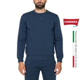 ÁO NỈ NAM MÀU TRƠN LÓT LÔNG - CARRERA JEANS - NHẬP KHẨU CHÍNH HÃNG TỪ ITALIA