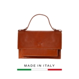 TÚI QUAI XÁCH DA CALFSKIN 2420 - Light Brown -  MEDICI OF FLORENCE - SẢN XUẤT THỦ CÔNG TẠI ITALIA
