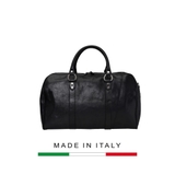 TÚI DU LỊCH DA CALFSKIN 9275 - Black -  MEDICI OF FLORENCE - SẢN XUẤT THỦ CÔNG TẠI ITALIA
