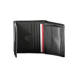 VÍ NAM DÁNG ĐỨNG DA THẬT MÀU ĐEN - TOMMY HILFIGER - NHẬP KHẨU CHÍNH HÃNG TỪ Ý