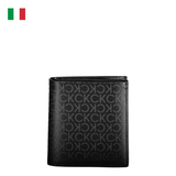 VÍ DA NAM MÀU ĐEN HỌA TIẾT – CALVIN KLEIN - NHẬP KHẨU CHÍNH HÃNG TỪ Ý