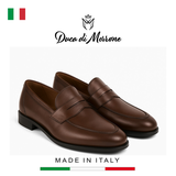 GIÀY LƯỜI DA NAM CAO CẤP (DA THẬT) - DUCA DI MORRONE - SẢN XUẤT TẠI ITALY