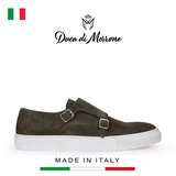 GIÀY THỂ THAO DA LỘN NAM KHÓA ĐÔI (DA THẬT) - DUCA DI MORRONE - SẢN XUẤT TẠI ITALY