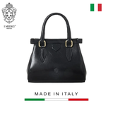 TÚI QUAI XÁCH DA CALFSKIN 2460_3.5 - Black -  MEDICI OF FLORENCE - SẢN XUẤT THỦ CÔNG TẠI ITALIA