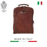 BALO NAM DA VEGETABLE-TANNED CALFSKIN 681 - Dark Brown -  MEDICI OF FLORENCE - SẢN XUẤT THỦ CÔNG TẠI ITALIA