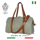 TÚI DU LỊCH DA BÊ MỀM CAO CẤP 1001/2 DL -  MEDICI OF FLORENCE - SẢN XUẤT THỦ CÔNG TẠI ITALIA