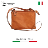 TÚI ĐEO CHÉO NAM MÀU NÂU – OLD ANGLER - SẢN XUẤT THỦ CÔNG TỪ ITALY